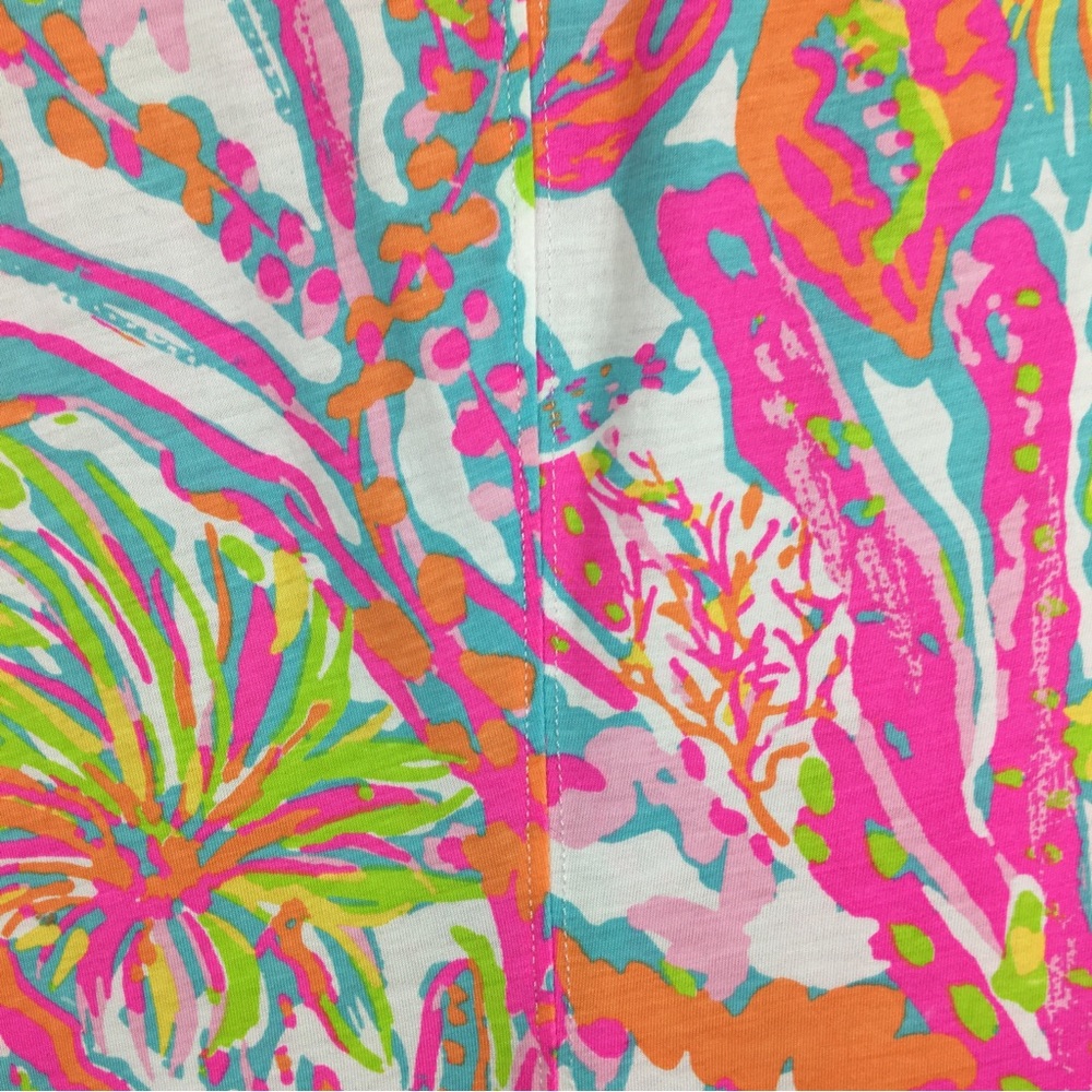 NWOT Lilly Pulitzer Sheath Dress 100% Pima Cotton Scuba To Cuba Coral Reef Multi - Picture 9 of 13